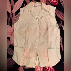 1950’s store stock sleeveless cotton blouse